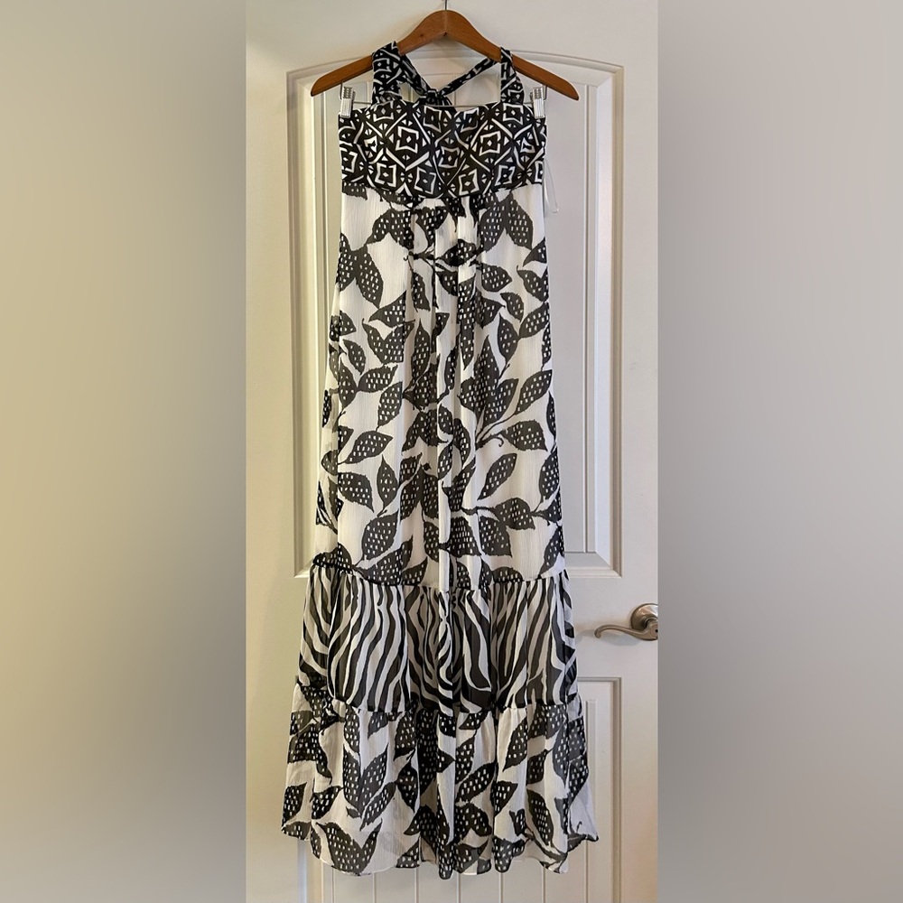 White House Black Market Halter Neck Maxi Dress. NWT